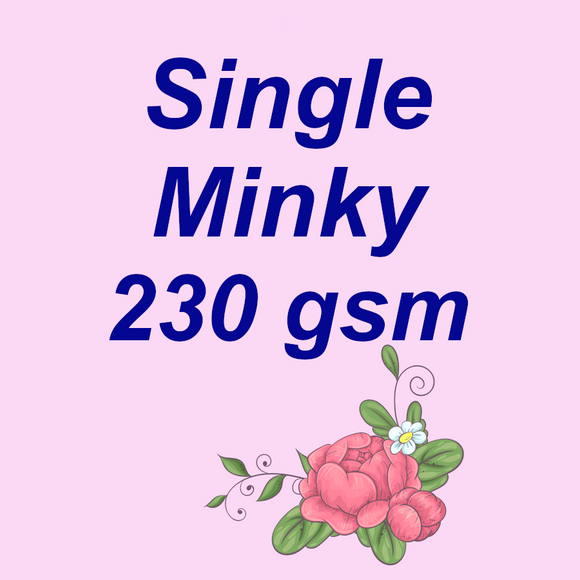 Single Minky Retail