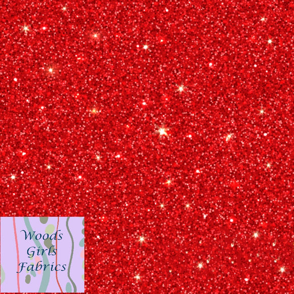 Red Glitter PUL