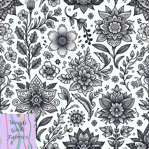 B & W Paisley PUL