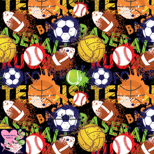Sportsballs Woven Cotton Twill Retail