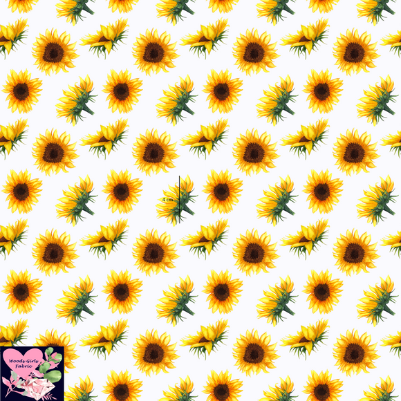 Mini White Sunflower PUL